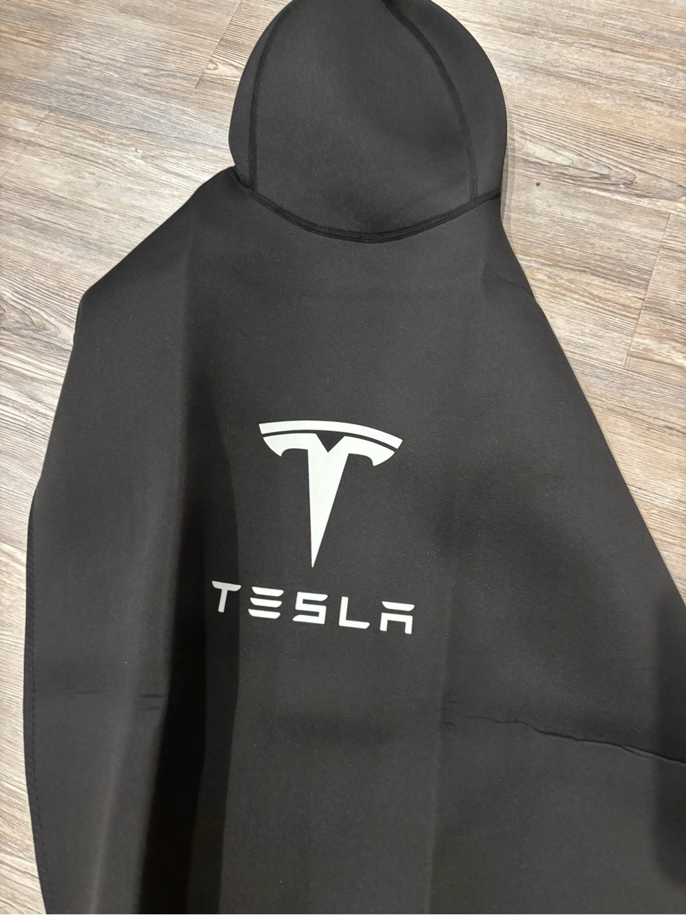 Tesla Black Seat Cover with White Logo